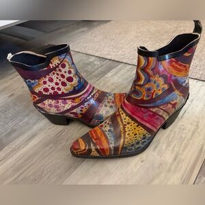 Corkys Multicolor Ankle Rain Boots